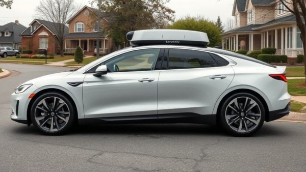 Waymo driverless ride service Houston vehicle parked on street