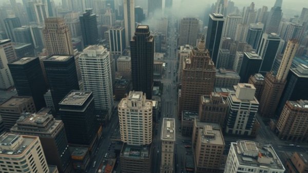 News segment on violence after El Mencho's death, urban backdrop with portraits.