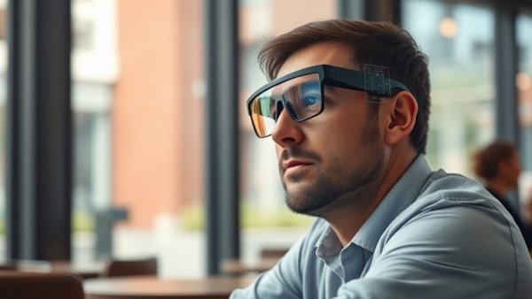 Privacy concerns, facial recognition technology in a cafe setting.