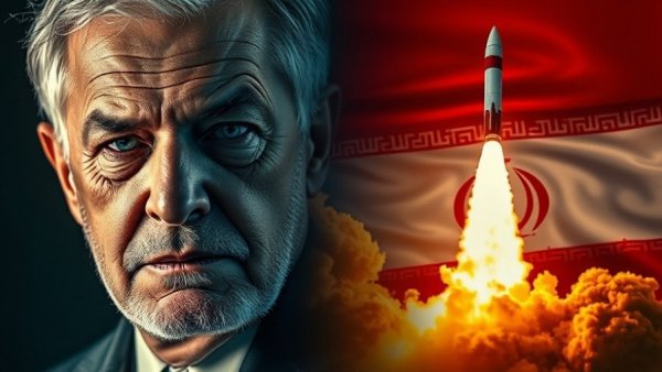 Iran missile capabilities threaten US bases, dramatic split image