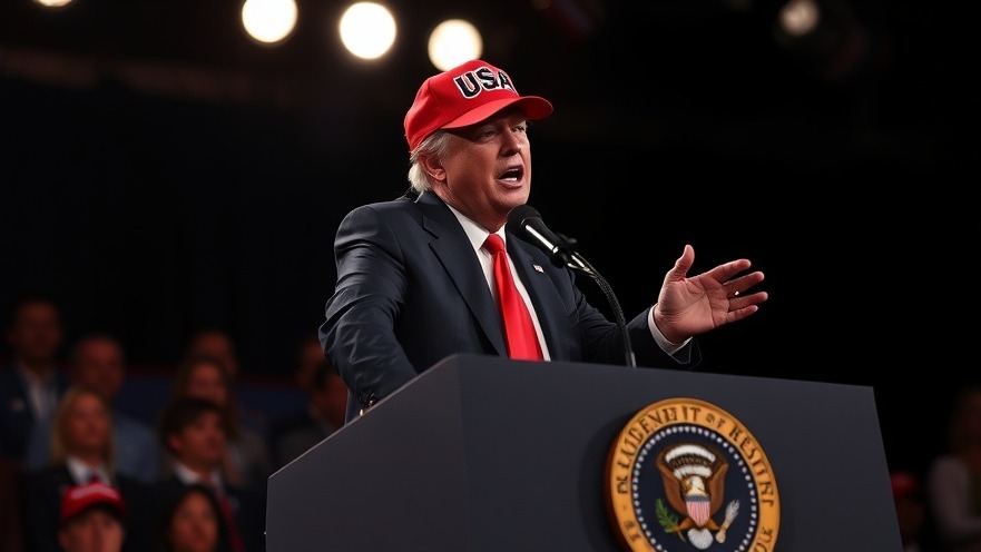 Trump speaking about major combat operations in Iran, focused speech delivery.