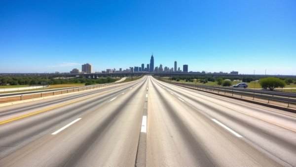 New highway lane opening in northwest Austin under sunny skies.