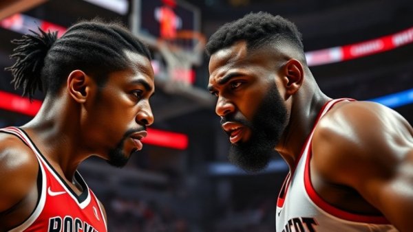 Houston Rockets vs Miami Heat intense matchup, displaying fierce rivalry.