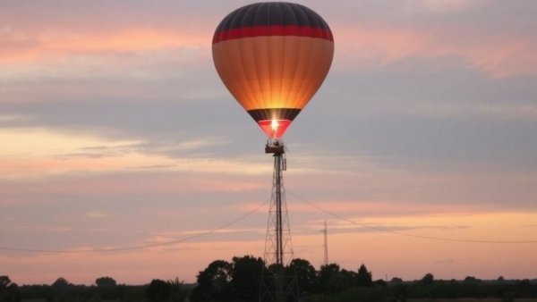 Hot air balloon carrying two people strikes cell phone tower in East Texas