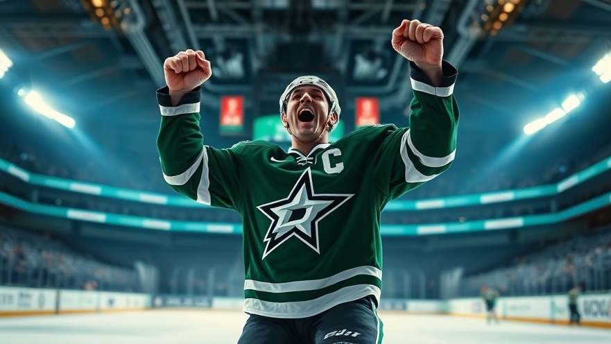 Dallas sports news highlights hockey match action shot.