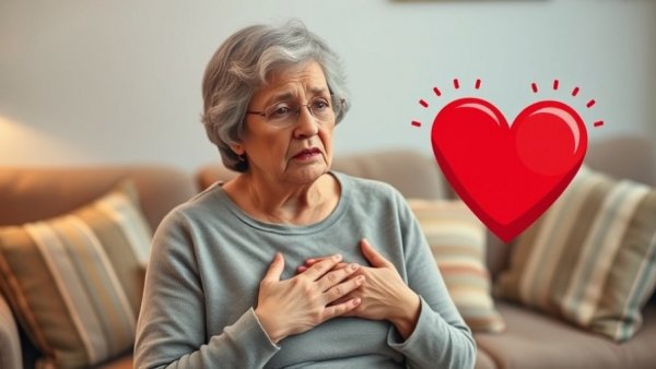 Woman experiencing heart pain, highlighting Women's Heart Disease Risk by 2050.