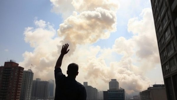 US military operation in Iran shows city smoke rising, impact visible.