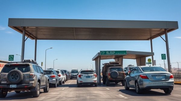 100% ID checks at Joint Base San Antonio showing vehicles and barriers.