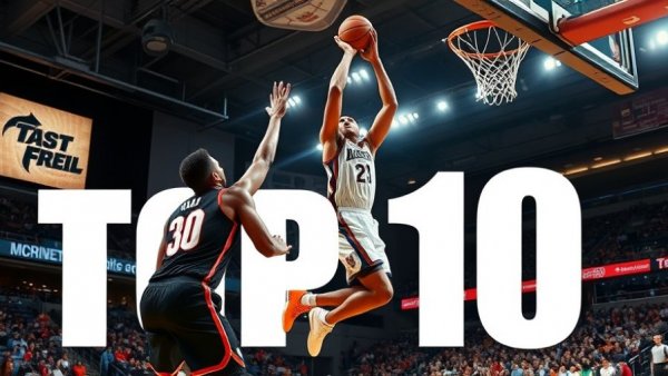 Top 10 moments in Houston sports highlights, dynamic basketball action.