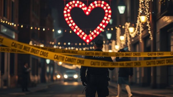 Police officers investigate Austin shooting scene, potential terrorism ties.