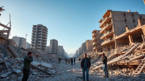 Rubble aftermath of Iran drone strikes US Embassy, Saudi Arabia destruction.