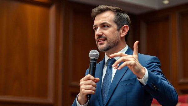 Speaker discussing Texas elections 2026 during a public event.