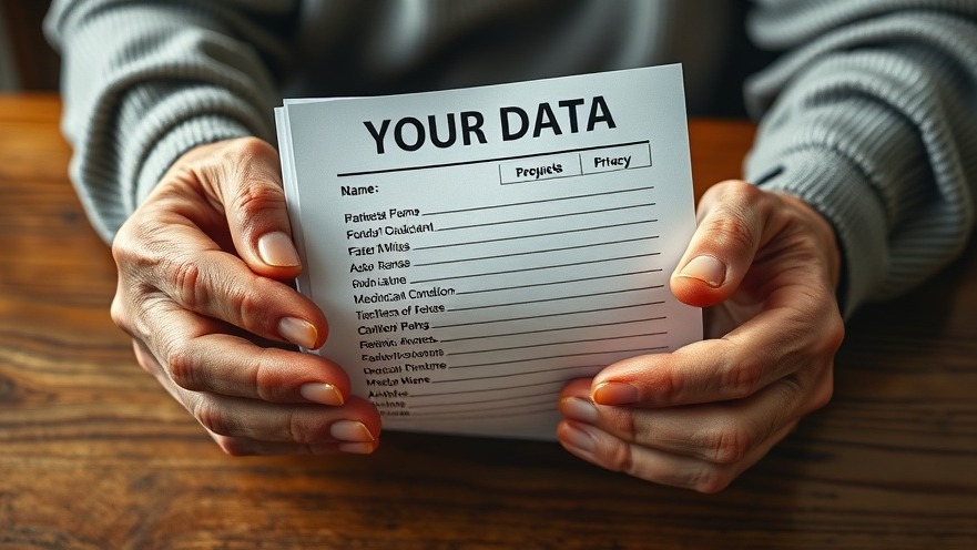 Elderly hands hold list of names and conditions, Alzheimer's Research Ethics.