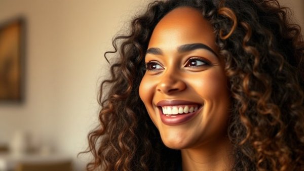 Woman smiling in a close-up portrait, San Antonio news.