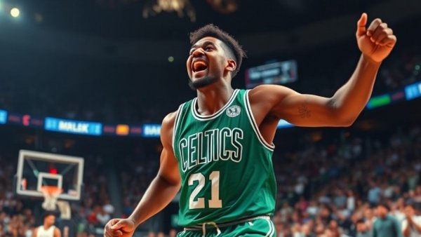 NBA's Top Plays featured in Celtics energetic celebration.