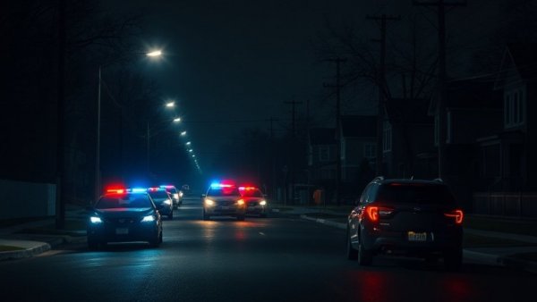 Nighttime police patrol addressing San Antonio dog bite incidents.