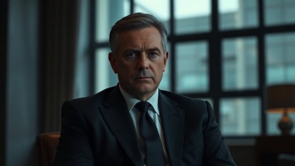 Serious man in suit during a dimly lit interview, Rep Tony Gonzales affair accusations