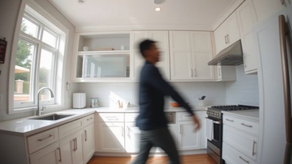 Surveillance image of kitchen during daytime, related to Houston news crime.