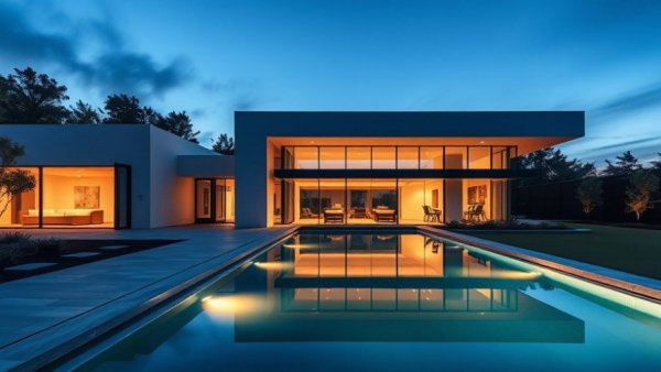 Austin real estate under 1 million with luxury home and pool.