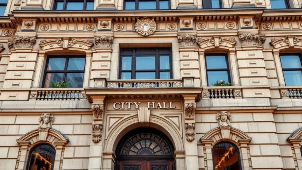 San Antonio City Hall with ornate facade architecture, city council news.