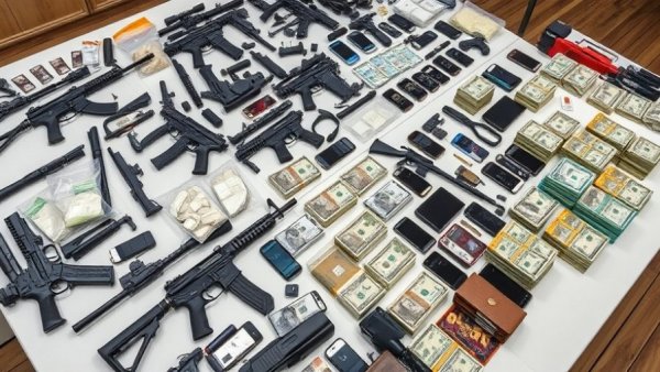 Bexar County meth seizure news: Guns, drugs, cash laid out.