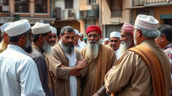 Iran leadership change discussion amid urban setting.