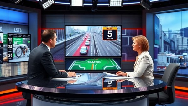 Austin traffic news update with anchors in studio