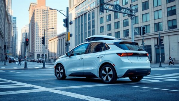Self-driving car at Texas city intersection; regulations context.