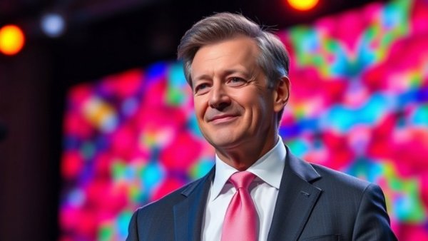 Middle-aged man on stage, Texas Senate runoff fundraising PACs.