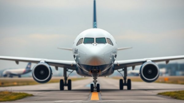 JetBlue airplane on runway amid ground stop news.