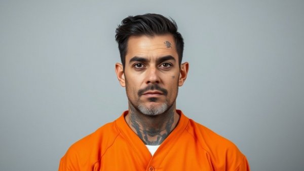 San Antonio crime news: man in orange jumpsuit mugshot.
