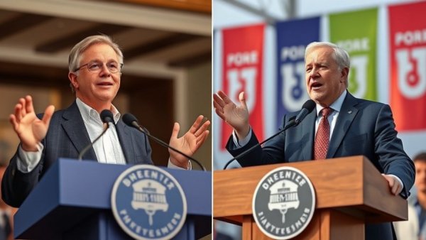 Texas Senate runoff candidates speaking at campaign events.