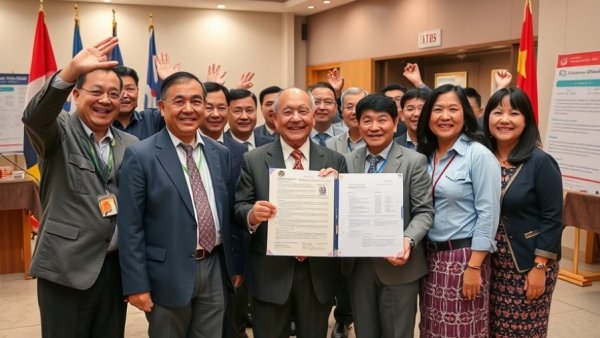 Texas property tax relief plan announcement with officials holding a sign at a press conference.