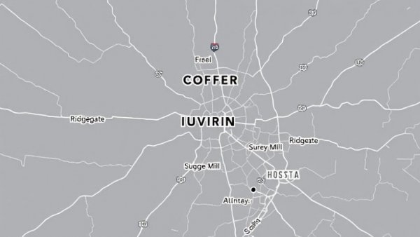 Map of Houston labeled with neighborhoods and roads for Houston news.