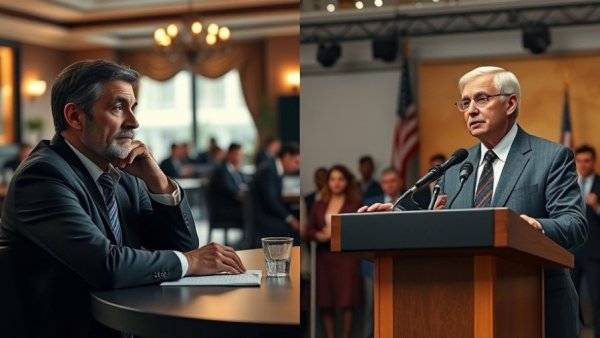 Epstein investigation image showing a split-screen of two individuals.