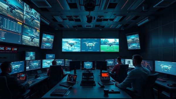 Drone command center in Texas school safety operations.