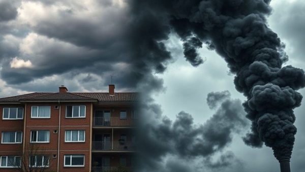 News in the US: split image of contrasting environments.