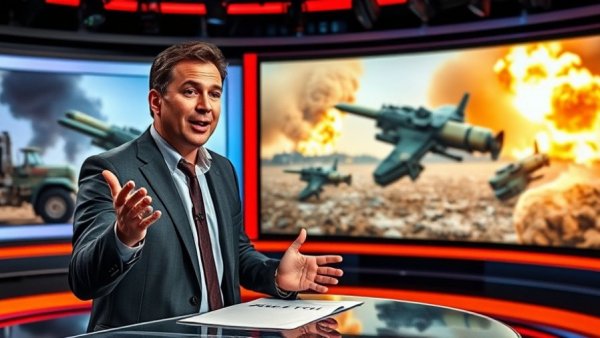 News broadcaster on Fox News explains cluster munitions.