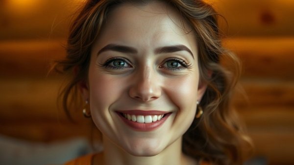 Portrait of a woman in cozy setting, Houston news.