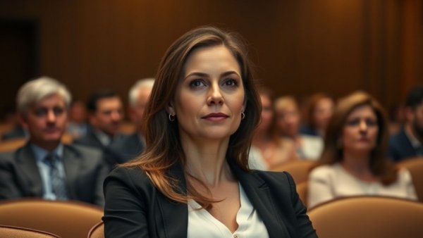 Kouri Richins trial coverage, woman attending court session.