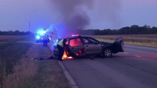 Police respond to fiery fatal crash in Kaufman County
