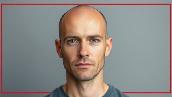 Bald man mugshot style image with neutral expression and plain background.