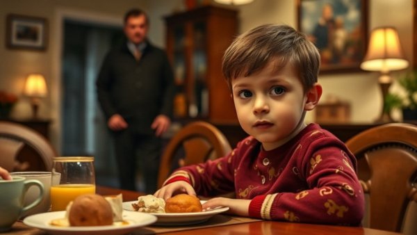 Texas students with disabilities voucher funds image: young boys at dining table, male figure in background.