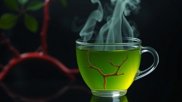 Healthy aging tips: green tea's benefits for blood vessels.