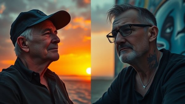 Request for death penalty depicted through a symbolic sunset scene and a contemplative man.