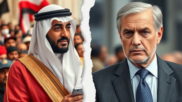 Composite image symbolizing Iran political unrest on news channel.