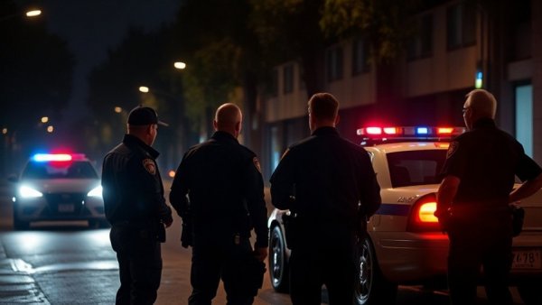San Antonio news shooting scene with police at night