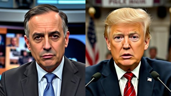 Split screen of news broadcast discussing U.S. strikes on Iranian regime.