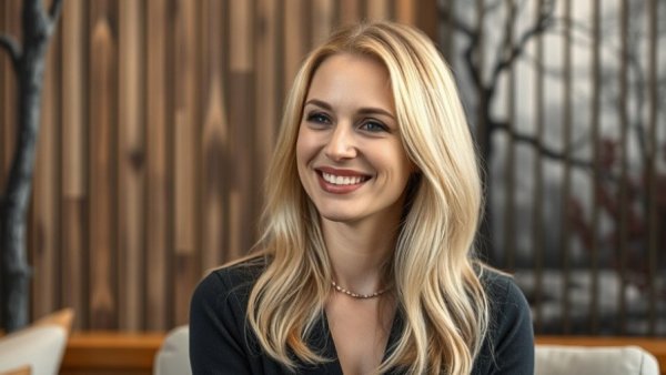 Blonde woman smiling in an interview setting for Melissa Etheridge new music album Rise.