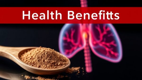 Brown powder and liver illustration suggesting lowers blood sugar.